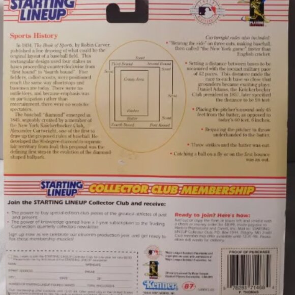 Frank Thomas MLB Chicago White Sox Starting Lineup 1997 Action Figure - Picture 5 of 6